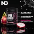 thumbnail image 3 of NutraBio Base Aminos EAA + BCAA Powder –10g Essential Amino Acids Supplement, 6g 2:1:1 BCAAs, 2.8g Hydration Matrix with Electrolytes & Absorption Enhancer AstraGin® – 30 Servings- Dragon Fruit Candy, 3 of 9