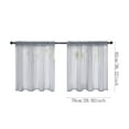 thumbnail image 3 of Btomtd Solid Colour Short Curtains Curtains Semi Kitchen Bathroom Thin Curtains Home Curtains Thick Fabric Sunshade Small Curtain, 36.22x29.92 inch, C, 3 of 4