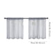 thumbnail image 3 of Cortinas Cortas de Color Liso - Semitransparentes para Cocina y Baño con Bolsillo para Barra, Filtrado de Luz, Dobladillo Ondulado, Juego de 2, 61 X 91 Cm, 3 of 4