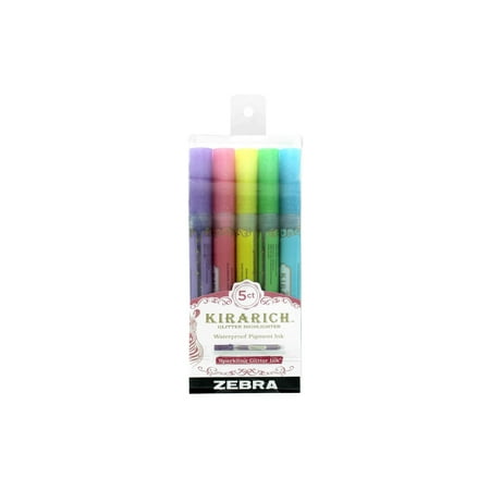 UPC: 0045888716056 | Zebra Kirarich Glitter Highlighter Set 5pc