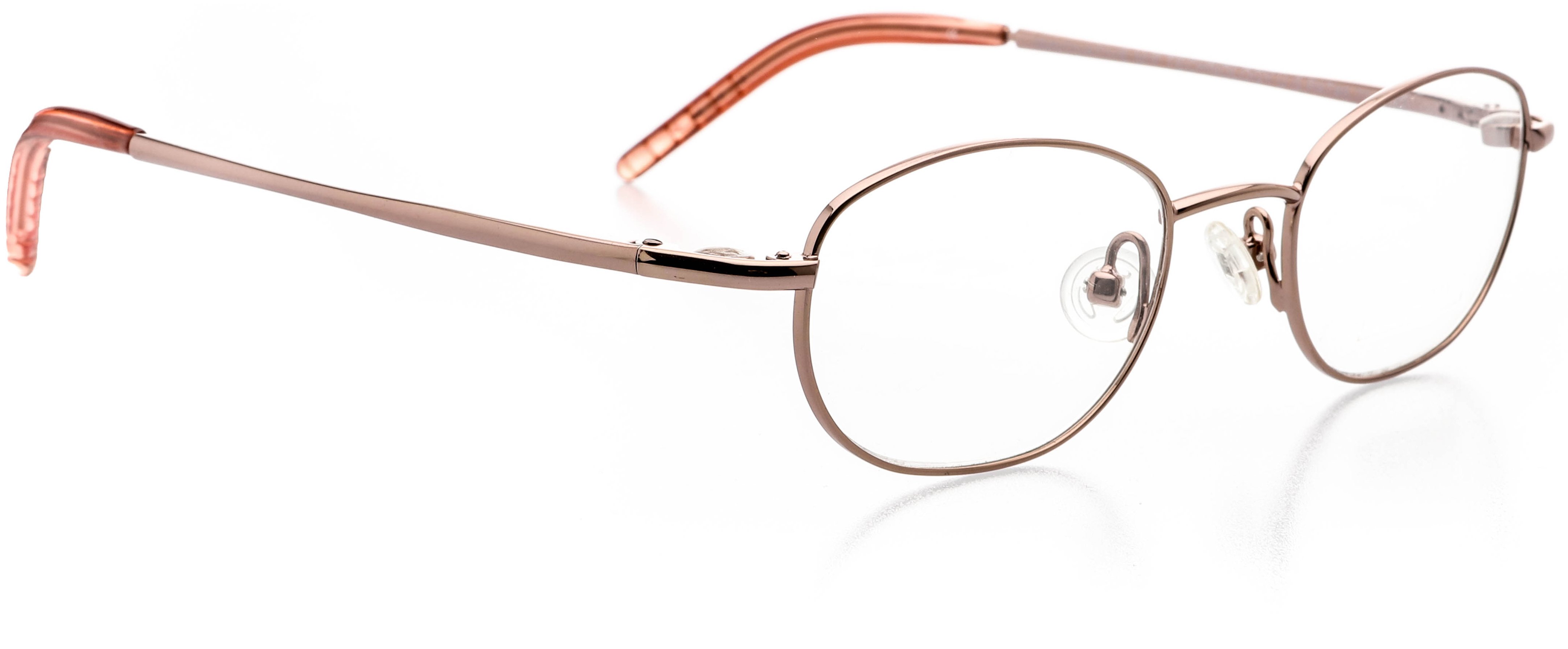 Optical Eyewear Oval Shape, Metal Full Rim Frame Prescription