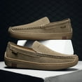 thumbnail image 4 of Men's Casual Loafers Slip On Leather Shoes Comfortable Driving Shoes Male Moccasins Classic Penny Loafer Flats Boat Shoes, 4 of 10