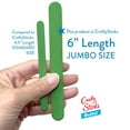 thumbnail image 3 of CraftySticks- 1000 Pack, 6 Inch Green Color, Jumbo Wood Popsicle Sticks for Crafts, Home, School Art, Building, Learning, Wood Tongue Depressor Size, 3 of 5
