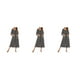 thumbnail image 1 of Qarigey Vestido de noche de mujer Reemplazo casual Cuello Manga larga Doble bolsillo Cremallera Transpirable Oficina Ropa de dormir Negro Type1 NO1, 1 of 6