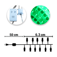 thumbnail image 4 of Serie Musical Luz Led Verde 140 Focos 8 Funciones 6.6 m Importadora La Merced  Paquete 12 pz Alta Resistencia, 4 of 4