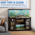 thumbnail image 6 of 55-75 Gallon Fish Tank Stand, Linor Aquarium Stand with Power Outlets and Cabinet for Fish Tank Accessories Storage, Heavy Duty Metal Frame, 52" x 9.7" Tabletop, 1200lbs Capacity (Two-Metal Net Door), 6 of 7