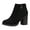 Black, variant on Aayomet Womens Boots Winter Oversized Women's Shoes With Increased Fashion Short Boots Thick Heels Round Toe and (Black, 7.5)