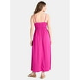 thumbnail image 4 of Time and Tru Women's and Women's Plus Smocked Waist Maxi Dress, Sizes XS-4X, 4 of 4