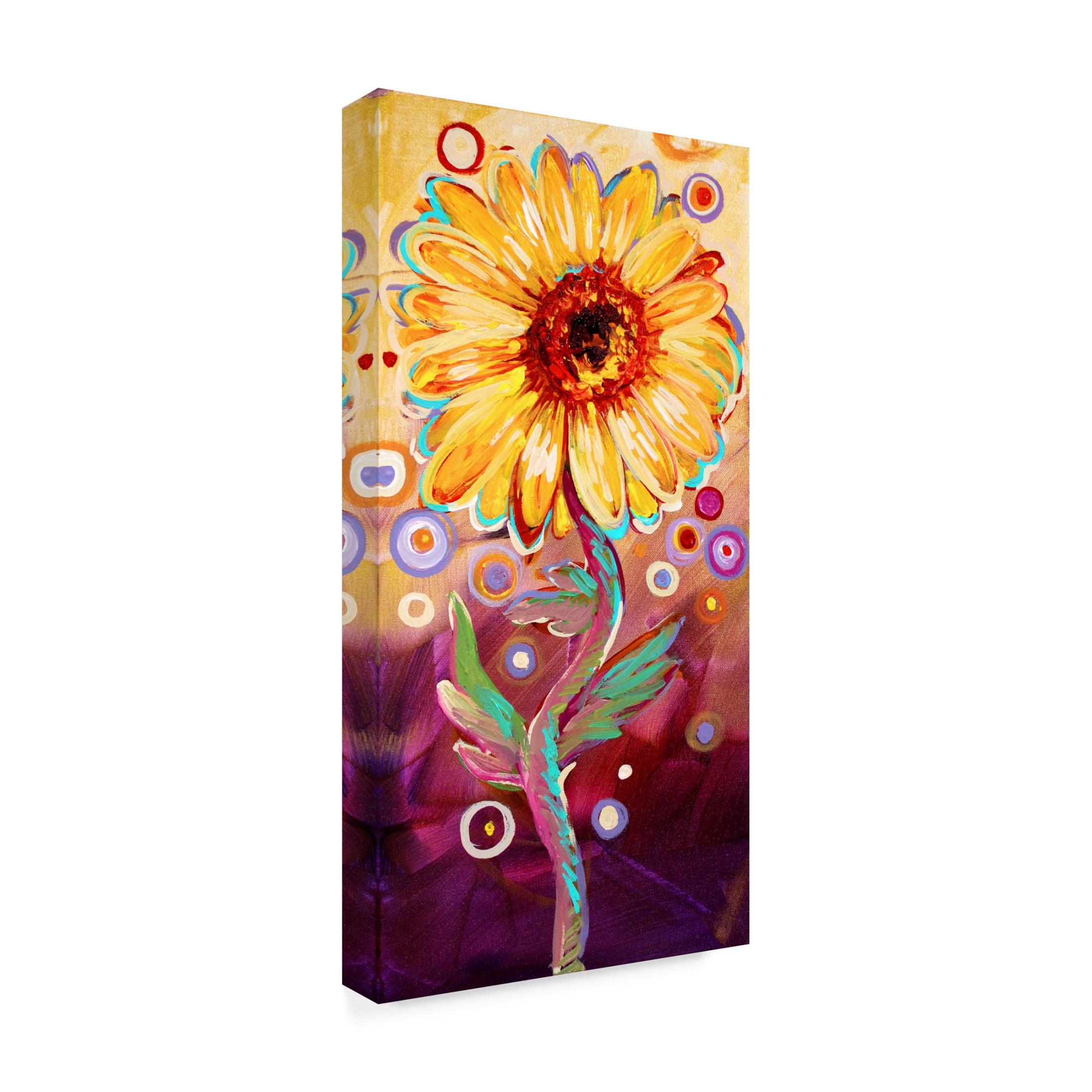 Canvas Wall Art - Natasha Wescoat 'Sunny Beauty 1' Wall Art for Living Room, Bedroom, or Office Décor by Trademark Fine Art - 12 x 24 Inches