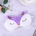 thumbnail image 1 of Paquete de 2 lindas máscaras para dormir de animales para niñas, lindos dibujos animados de zorro, alpaca, felpa suave, antifaz para dormir, cubierta para los ojos para mujeres y niñas, viaj, 1 of 4
