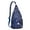 Blue-3, variant on Gothic Celestial Sling Backpack - Dark Moon & Sun Design, Multi-Functional Pack for Cycling & Nighttime Commute