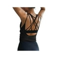 thumbnail image 2 of Womens Summer Workout Tops Sexy Backless Yoga Shirts Open Back Activewear Running Sports Gym Quick Dry Tank Tops, 2 of 5