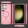 thumbnail image 4 of Allytech Galaxy S23 Ultra Case, Compatible with Magsafe Wireless Charging Transparent Anti-Scratch Bumper Back Cover for Samsung Galaxy S23 Ultra - Pink, 4 of 8