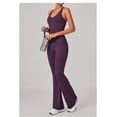 thumbnail image 4 of SKQIT Women 2 Piece Workout Sets Padded Cross Back Crop Tank High Waist Flare Leggings Sets Yoga Outfits, 4 of 7