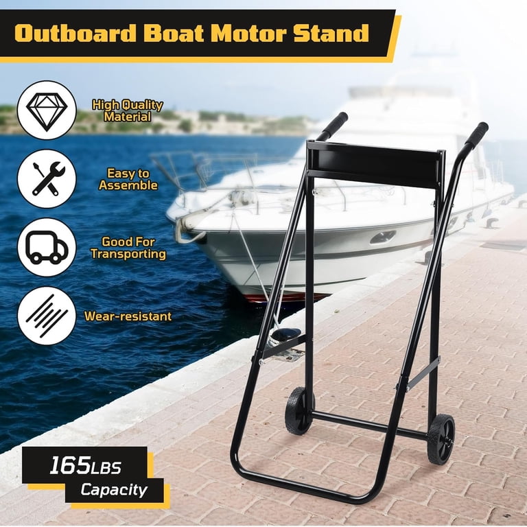 Boat Engine Cart GOOFCXO Outboard Motor Stand - Foldable Engine Cart ...