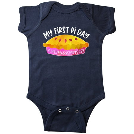 

Inktastic My 1st Pi Day Pink Pie Pan Pun Gift Baby Boy or Baby Girl Bodysuit