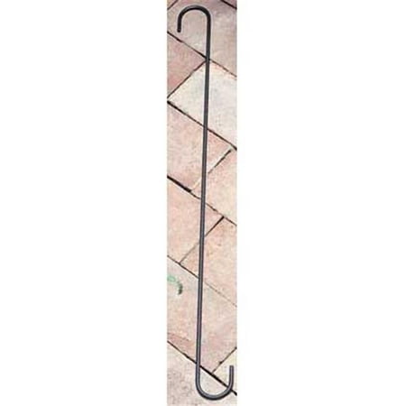 

Village Wrought Iron SH-24-B 24 in. S-Hook with 1.5 in. Openings - Black