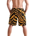 thumbnail image 3 of Dailycode Men's Quick Dry Swim Trunks Beach Shorts Casual Summer Board Shorts with Pockets, Tiger Print, 3 of 8