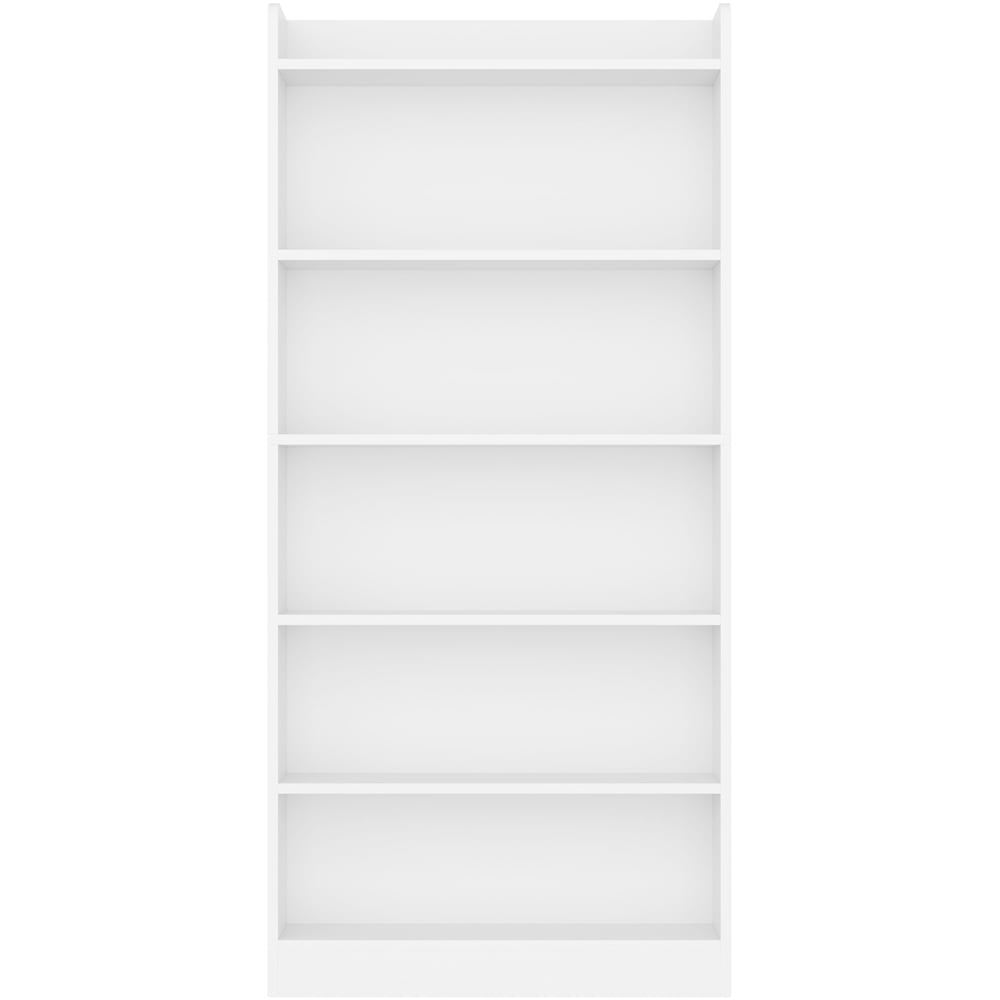Yaheetech 6-Tier Wooden Bookshelf with Adjustable Open Shelf, White