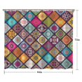 thumbnail image 5 of Multicolor Ethnic Geometric Patchwork Pattern Shower Curtain 84"x72" ,Bathroom Decorative Shower Curtains Set with 12 Hooks,Modern Waterproof Washable Shower Curtain, 5 of 6