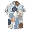 thumbnail image 5 of ZVAVZ Hawaiian Shirt for Men Summer Easter Eggs Bunny Print Tee Casual Button Up Shirts Loose Fit Beach Vacation T-Shirts Christian Shirts White,XXXL, 5 of 5
