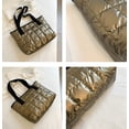 thumbnail image 3 of LHSHID Women Retro Nylon Tote Hanbag Large Quilted Cotton Down Hobo Shoulder Bag Purse, 3 of 3