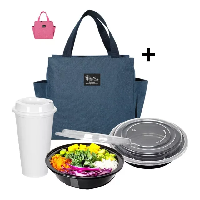 Bolsa Lonchera Tipo Bento Térmica Escolar Oficina+ Lunch Box brillar Electrónica