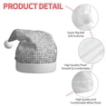 thumbnail image 4 of Fuzoiu Silver Mosaic Print Santa Hat Christmas Hat for Adults,Santa Hats with Pompom, Unisex Xmas Holiday Hat for Christmas New Year Festive Party Supplies, 4 of 6