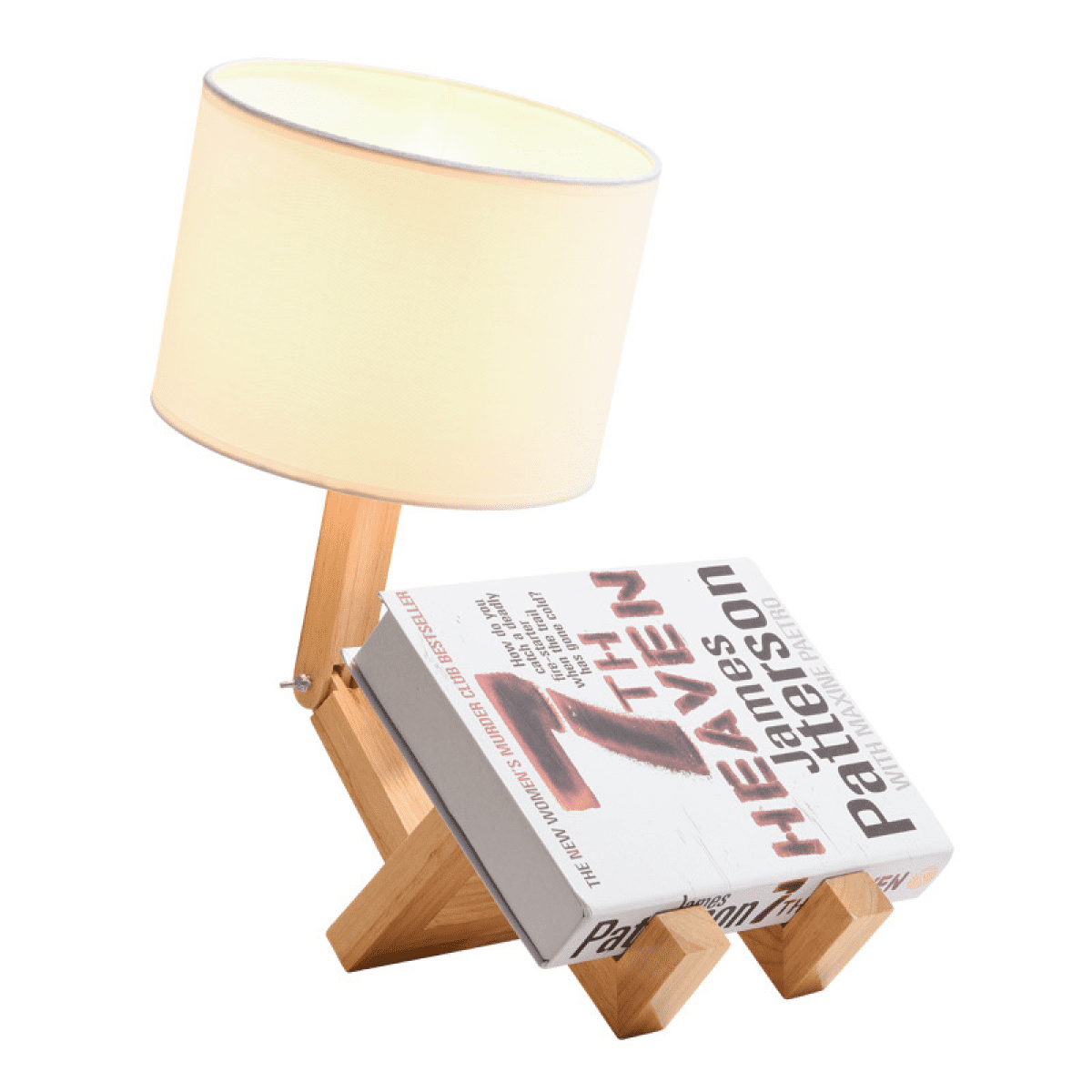 TIMPCV Cute Desk Lamp Creative Table Lamp With Wood Base Changeable
