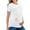 White, variant on Tejiojio Maternity/Labor/Nursing Clothing Pregnant Womans Solid Color Print Short Sleeve Woman Casual Clothe Top