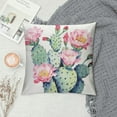 thumbnail image 2 of RUIYC Cactus Pillow Covers Super Green Succulent Plant Flower Decorative Throw Pillow Case Cushion Cover Home Sofa Bedding Decor (Cactus Flower), 2 of 5