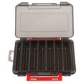thumbnail image 3 of Caja de conservación de anzuelos de aparejos de pesca de polipropileno con hebilla, accesorio de pesca, color negro, 3 of 10
