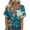 Multicolor 07, variant on DeHolifer Women's T-Shirts V-Neck Floral Printed Summer Casual Lightweight Short Sleeve Trendy Tee T-Shirts Multicolor L