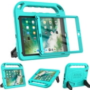 SUPNICE Kids Case for New iPad 9.7 2018/2017 with Built-in Screen Protector, Light Weight Shock Proof Handle Stand Kids Case for iPad 9.7 2017/2018 iPad Air/iPad Air 2/iPad Pro 9.7 - Turquoise