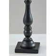 thumbnail image 3 of Adesso Zeek 27.75" 1-Light 3-Way Black Wood Table Lamp with Black Trim Cream Drum Shade, 3 of 5