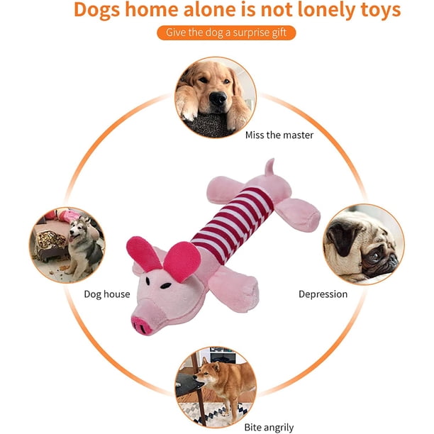 Honoson 9 Juguetes De Peluche Chirriantes Para Perros, Duraderos Y Lindos Juguetes Suaves Para Denticion Juguetes De Peluche Masticables Felpa
