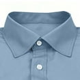 thumbnail image 4 of Wyobmus Mens Dress Shirts Wrinkle-Free Stretch Business Button Down Shirt 4-Way Stretch Long Sleeve Turndown Collar Formal Shirt Blouse S-XL Light Blue, 4 of 6
