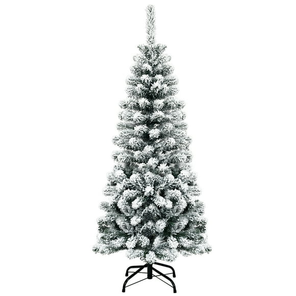 Costway 1,4m Árbol de Navidad No Iluminado con 242 Ramas Decoración para Casa Fácil de Montar