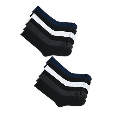 AND1 Men's Cushion Crew Sock, 12 Pack