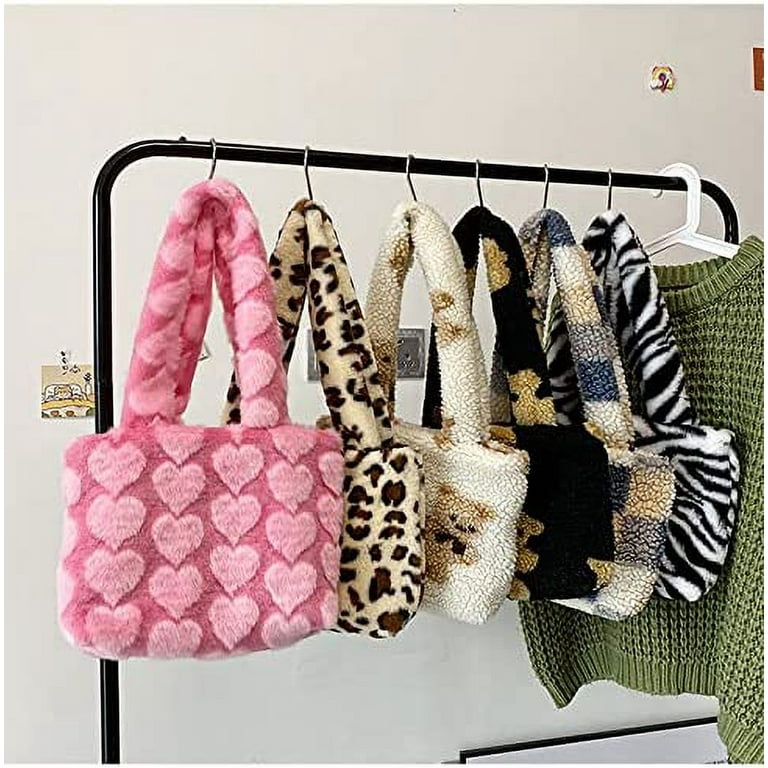  Y2K Bag Star Plush Fluffy Tote Bag for Girls Cute Star Y2K  Purse for Women Long Strap shoulder Bag Y2k(1) : Clothing, Shoes & Jewelry