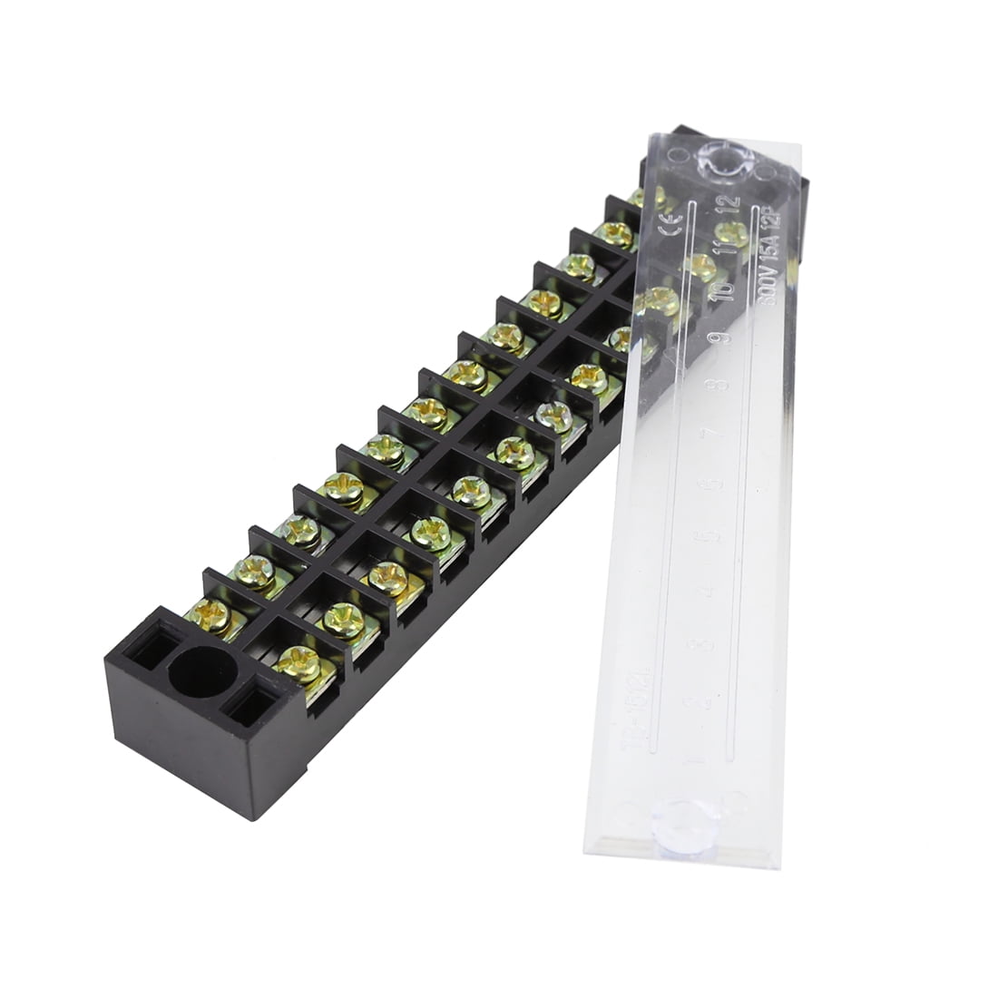 Bus Bar Power Distribution Block 12 Positions Terminal Bus Bar 5 Set 600V 15A Kit
