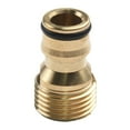 thumbnail image 1 of 5X Brass Tap Adaptor Male 1/2” 12Mm External Thread Fitting Hose Quick, 1 of 8