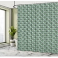 thumbnail image 4 of Ambesonne Hunter Green Shower Curtain, Checkered with Squares, 69"Wx70"L, Hunter Green Multicolor, 4 of 4