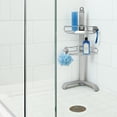 thumbnail image 4 of simplehuman Corner Shower Caddy, Stainless Steel and Anodized Aluminum, 4 of 4