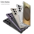 thumbnail image 4 of ELEHOLD For Samsung Galaxy S24 Ultra Case, Metal Frame Heat Dissipation Net Detachable Lens Cap Rugged Shockproof Bumper Frame Phone Case Cover For Samsung Galaxy S24 Ultra,Gold, 4 of 9