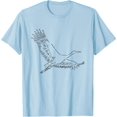thumbnail image 1 of Cool Flying White Asian Openbill Stork Migratory Bird Animal T-Shirt, 1 of 1