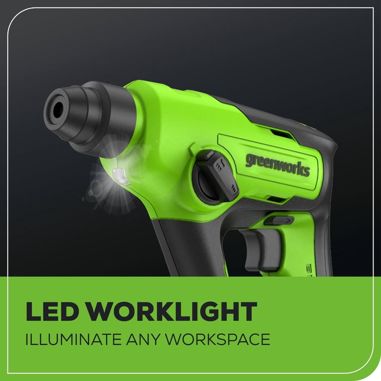 Greenworks 24V SDS Brushless Rotary Hammer Drill, Tool Only photo 4