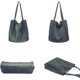 thumbnail image 2 of KAIYANG Bolso de hombro de lona de pana de gran capacidad para mujer, estilo informal (marrón) verde oscuro, 2 of 5