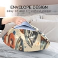 thumbnail image 4 of Yayeee Pillowcase Standard Size Set of 2 Satin Wrinkle Resistant Pillow Case, Beige Sardines Pattern, 4 of 7
