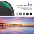 thumbnail image 4 of Filtro ND y CPL variable NEEWER 58 mm ND2-ND32 y CPL, 4 of 9
